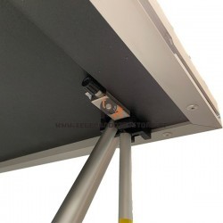 ZZTMDJ120 Zzipp Tavolo consolle per dj ripiegabile alluminio 60x120