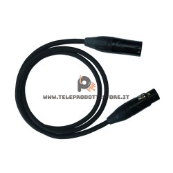 MZZ300 Zzipp Cavo XLR 3 m. microfonico bilanciato maschio femmina per microfono cassa
