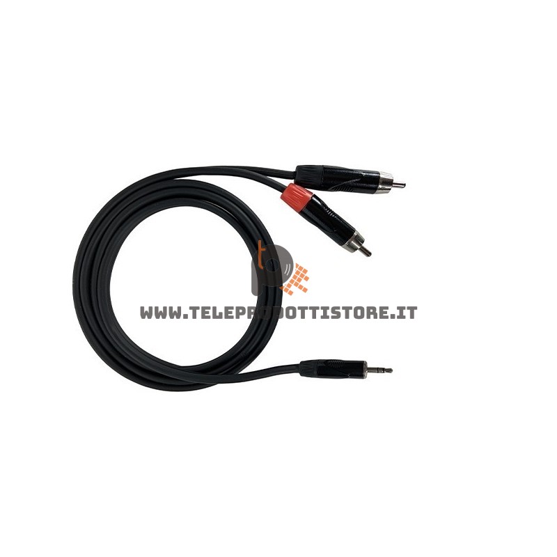 YZZR300 Zzipp Cavo ad Y sdoppiatore Jack 3,5 su doppio RCA maschio 3 metro collegamento PC mixer