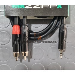 YZZR300 Zzipp Cavo ad Y sdoppiatore Jack 3,5 su doppio RCA maschio 3 metro collegamento PC mixer