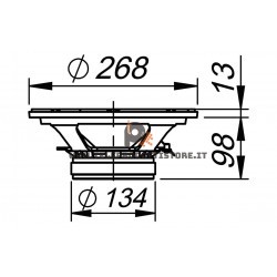 CMI250 Ciare Woofer 25 cm. 10" 450 W altoparlante SPL CMI-250 CMI 250