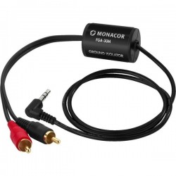FGA-30M Filtro anti disturbo RCA jack aux 3,5 per interferenze PC laptop notebook Monacor