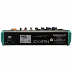 ZZMXBTR6 Zzipp mixer audio 6 canali bluetooth USB con effetti dsp