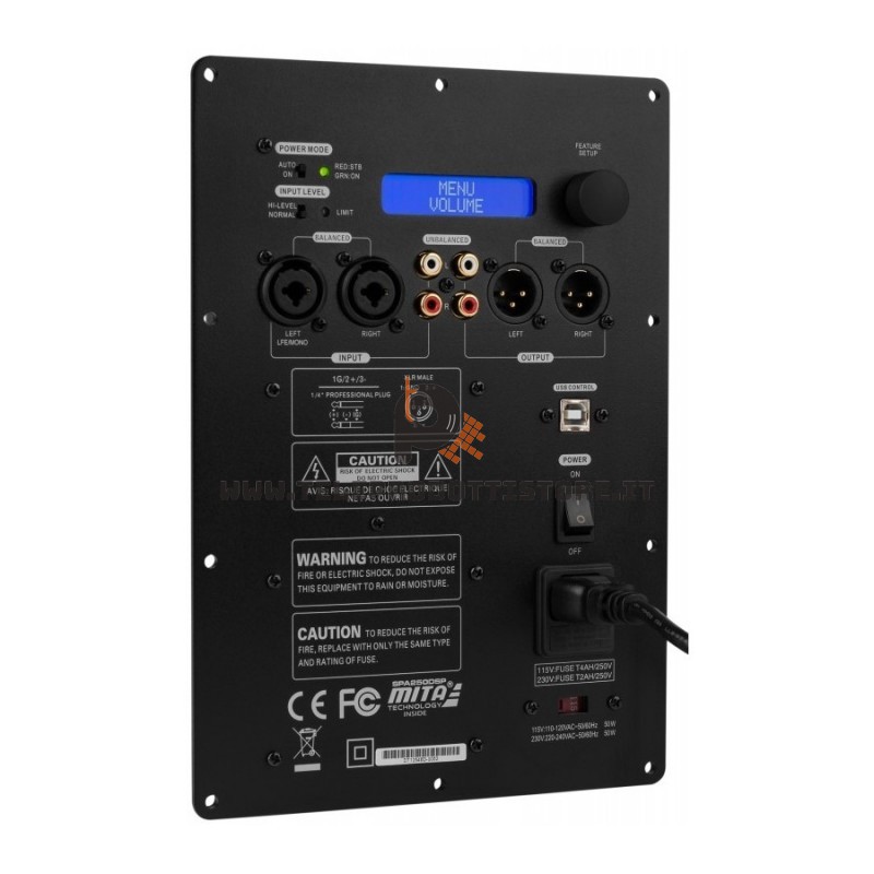 SPA250DSP Dayton Audio Modulo amplificatore da incasso 250w per subwoofer amplificato SPA250 DSP SPA250DSP Dayton Audio Modulo amplificatore da incasso 250w per subwoofer amplificato SPA250 DSP