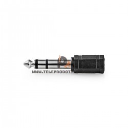 Adattatore jack cuffia 3,5 mm stereo su 6,3 mm stereo maschio cuffie