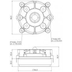 Sica Z009470 Driver tweeter CD 83.26/380 8 ohm 1"