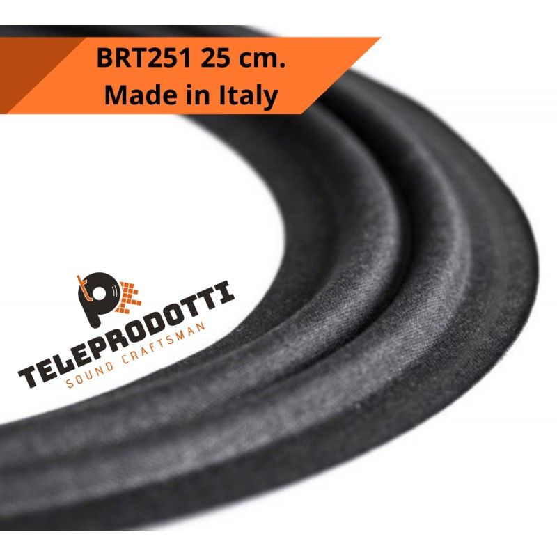 BRT251 Sospensione di ricambio per woofer in tela bordo 250 mm. 25 cm. 10"