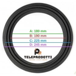 BRT251 Sospensione di ricambio per woofer in tela bordo 250 mm. 25 cm. 10"