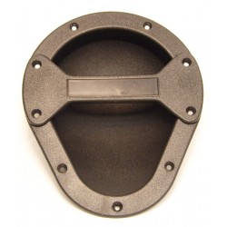 Maniglia ovale da incasso in plastica ABS nera per casse diffusori in legno