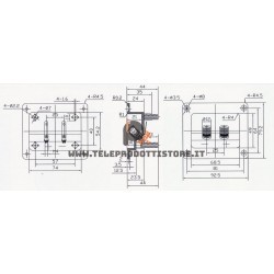 Vaschetta porta terminali a vite banana da incasso contatti dorati morsettiera rettangolare
