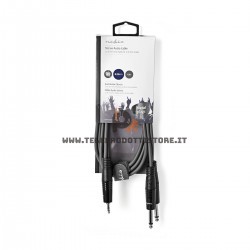 Cavo ad Y sdoppiatore Jack 3,5 su doppio jack 6,3 1,5 metri collegamento PC mixer