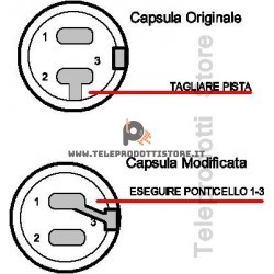 WM61-A Panasonic Capsula microfonica ORIGINALE per misurazioni WM61A