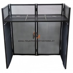 ZZDJTAB100 Zzipp Tavolo consolle per dj ripiegabile con screen copertura lycra