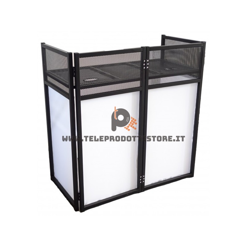 ZZDJTAB100 Zzipp Tavolo consolle per dj ripiegabile con screen copertura lycra