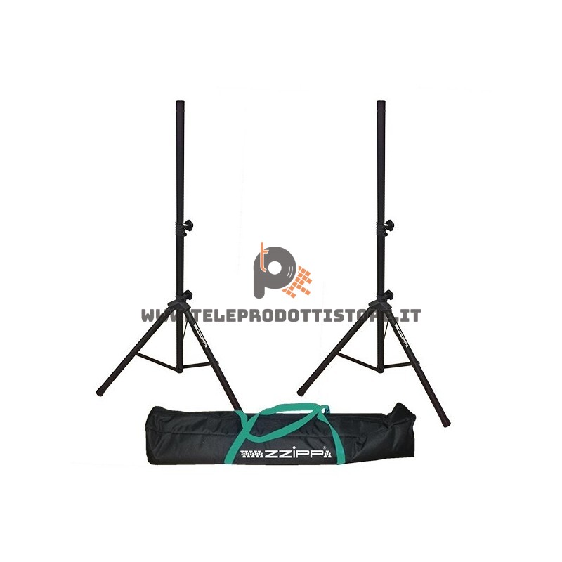 SSZZ204SET Zzipp Kit 2 Supporti per casse acustiche e borsa stativi in acciaio stativo
