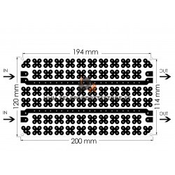 PCB03 Circuito stampato 2 vie per crossover filtri custom HI END PCB bi-wiring