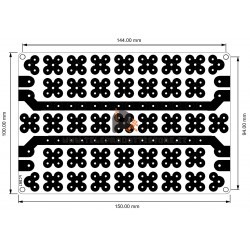 PCB01 Circuito stampato 2 vie per crossover filtri custom HI END PCB bi-wiring