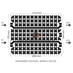 PCB02 Circuito stampato 3 vie per crossover filtri custom HI END bi-wiring