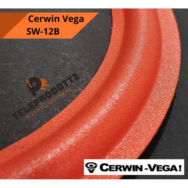 Cerwin Vega SW12 SW12B Sospensione di ricambio per sub in foam rosso bordo SW-12 SW-12B