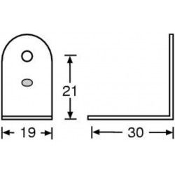 4041 Adam Hall Angolare in metallo per flight case flightcase angolo L spigolo