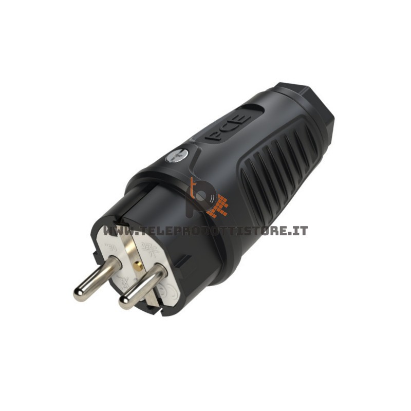 Spina Schuko professionale in gomma hifi 16A made in Austria Teleprodotti 1 - Teleprodotti 