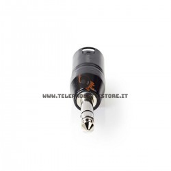 Adattatore jack bilanciato TRS maschio 6,3 mm su XLR maschio canon