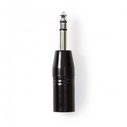 Adattatore jack bilanciato TRS maschio 6,3 mm su XLR maschio canon