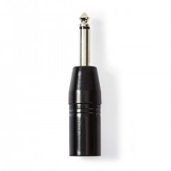 Adattatore jack sbilanciato TS maschio 6,3 mm su XLR maschio canon