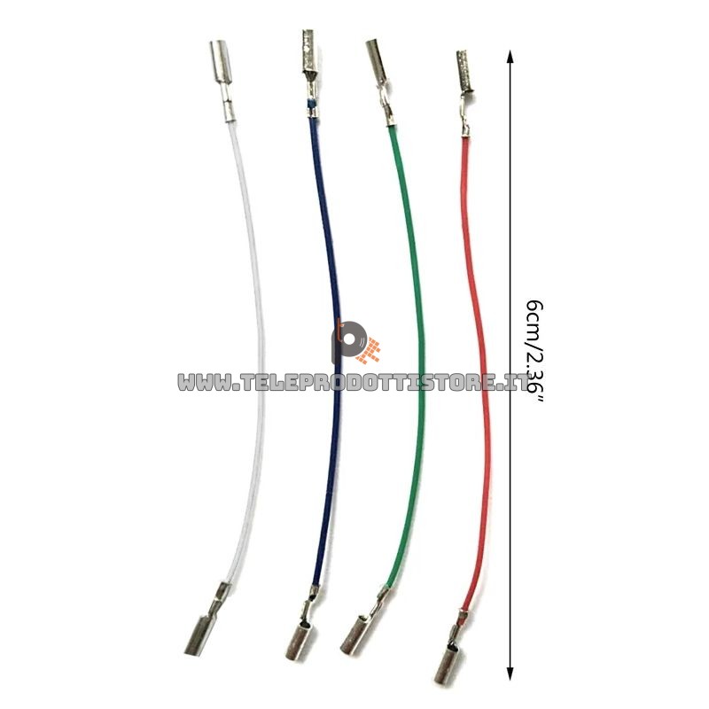 Kit cablaggio testina per giradischi 60 mm. cavi per shell