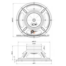 12FE330 Faital PRO Woofer altoparlante 12" 500W 8Ohm