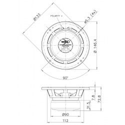 5FE105 Faital PRO Woofer altoparlante 5" 160W 8Ohm 5FE105-8