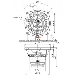 5HX140 Faital PRO Woofer coassiale 5" 240W 8Ohm 5HX140-8