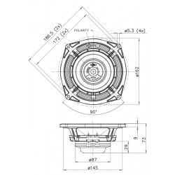 6PR160 Faital PRO Woofer altoparlante 6" 240W 8Ohm