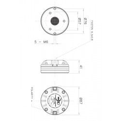 HF108 FaitalPro Driver tweeter neodimio 1" 120W  8 Ohm