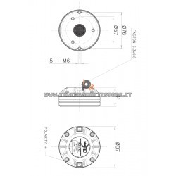 HF108R FaitalPro Driver tweeter neodimio 1" 120W  8 Ohm