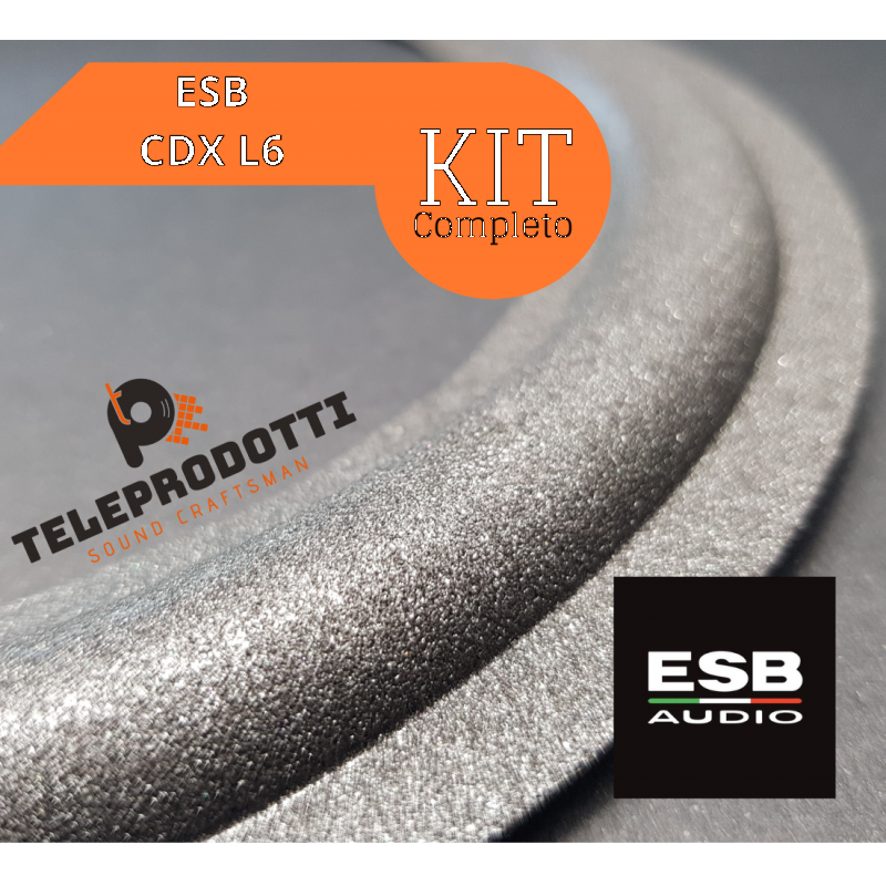 ESB CDX L6 KIT Sospensioni di riparazione per woofer e midrange in foam bordo e colla CDX-L6