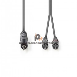 Cavo ad Y sdoppiatore Jack 3,5 su doppio RCA maschio 5 metri collegamento PC mixer