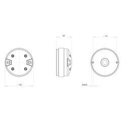 B&C DE12 Driver 1" 50 W 8 ohm 106dB tweeter DE128 DE12-8