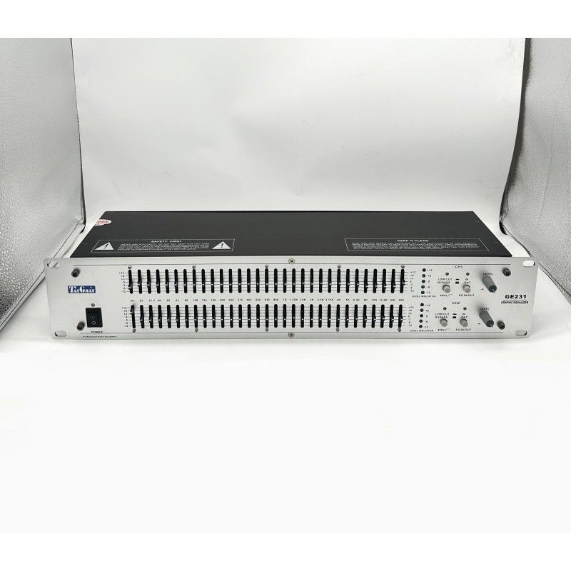 Equalizzatore grafico stereo analogico professionale 31 bande 2 canali Ingressi XLR 2x31