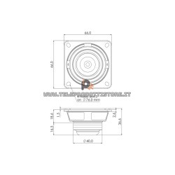 Sica 2.5 H 0.8 SL Woofer altoparlante fullrange 2,5'' 8 ohm Z000855