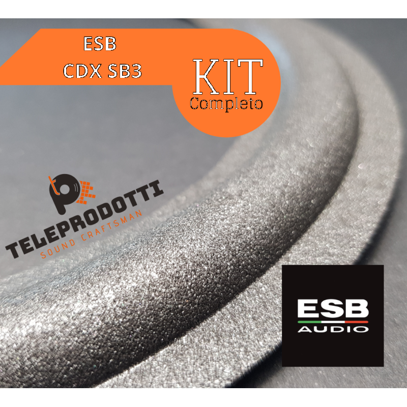 ESB CDX SB3 KIT Sospensioni di riparazione per woofer in foam bordo e colla