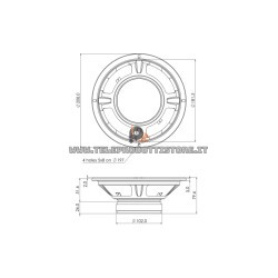Sica 8 D1 1.5 CS Woofer altoparlante doppio cono 8'' 20 cm. 8 ohm Z004650