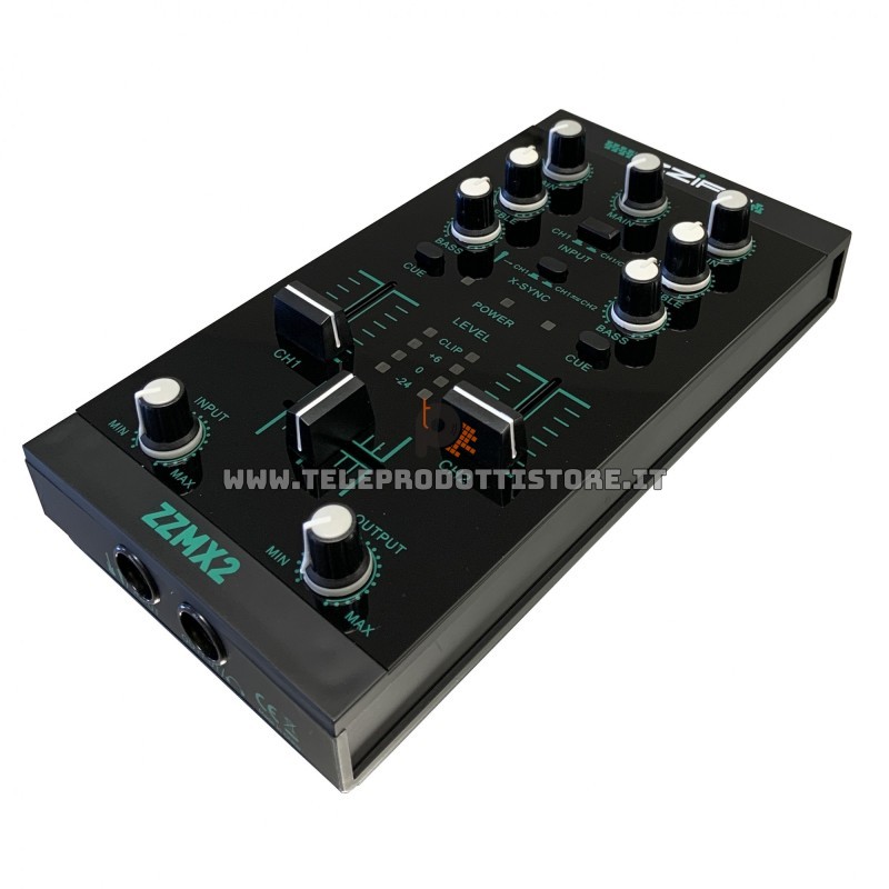 ZZMX2 Zzipp Mixer da dj a 2 canali compatibile con ios e android