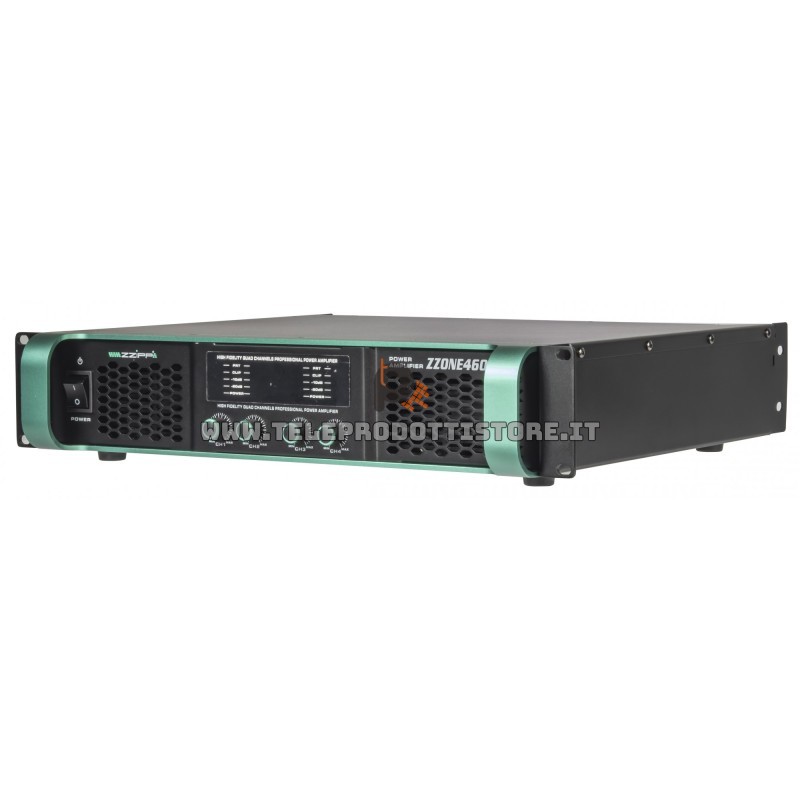 Zzipp ZZONE ZZONE4600D Amplificatore di potenza a 4 canali 900wx4