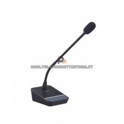 MICSET-C45 Fonestar Microfono PA da tavolo con collo di cigno 45 cm. e anello led