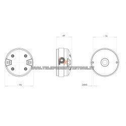 FBT Ventis 112a 6575 Driver di ricambio tweeter completo B&C DE12