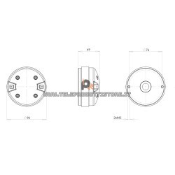 FBT Verve 15 15A Driver di ricambio tweeter completo B&C DE12 Verve15