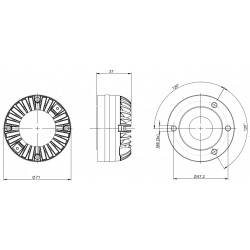 B&C DE360 Driver 1" 70 W 8 ohm 110 dB tweeter DE360-8