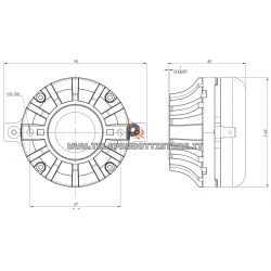 B&C DH450 Driver 1" 40 W 8 ohm 109 dB tweeter neodimio DH450-8