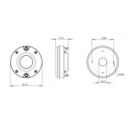 B&C DE910 Driver 1.3" 160 W 8 ohm 108,5 dB tweeter DE 910